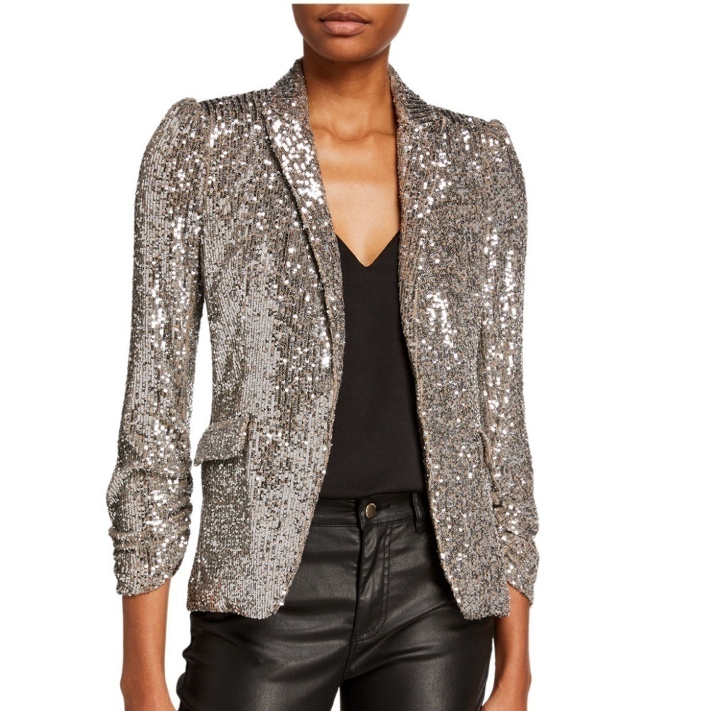 Generation Love "Serafine" Silver Sequined Blazer - NWT!